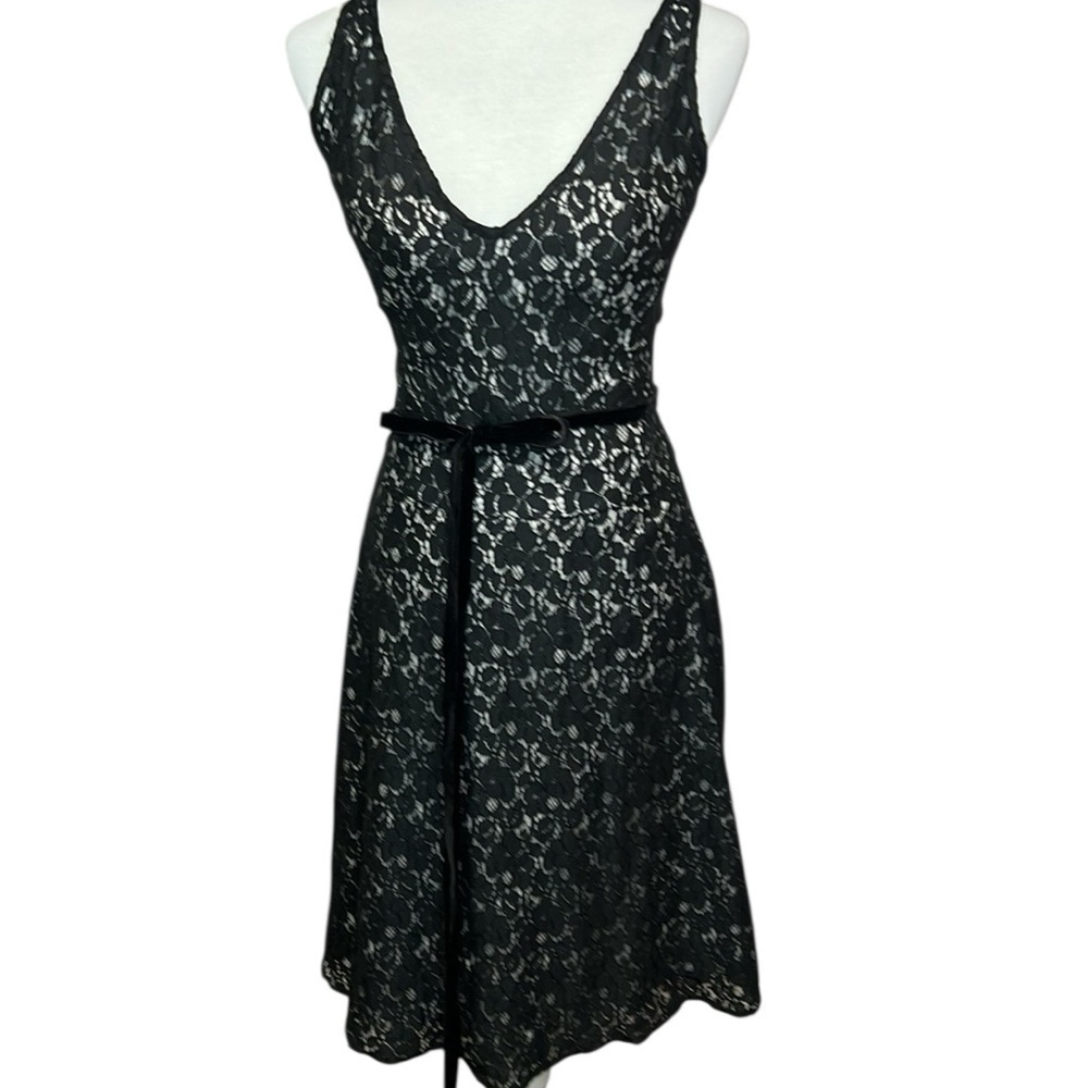 Anthropologie Tabitha Lace Fit And Flare Dress
